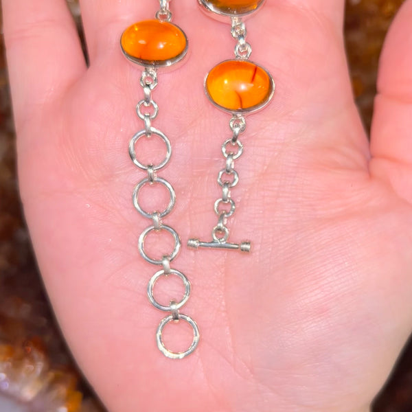 Amber Oval Bracelet