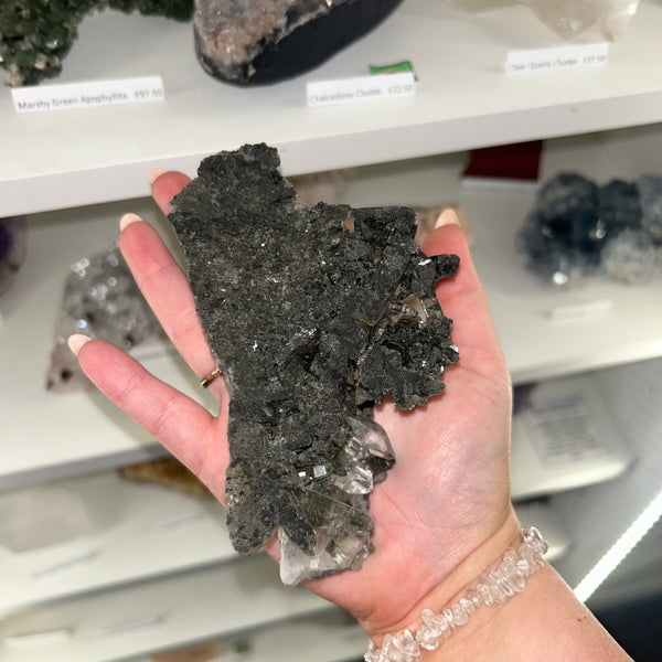 Quartz in Black Tourmaline