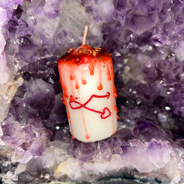 Dressed Votive Candle - Love