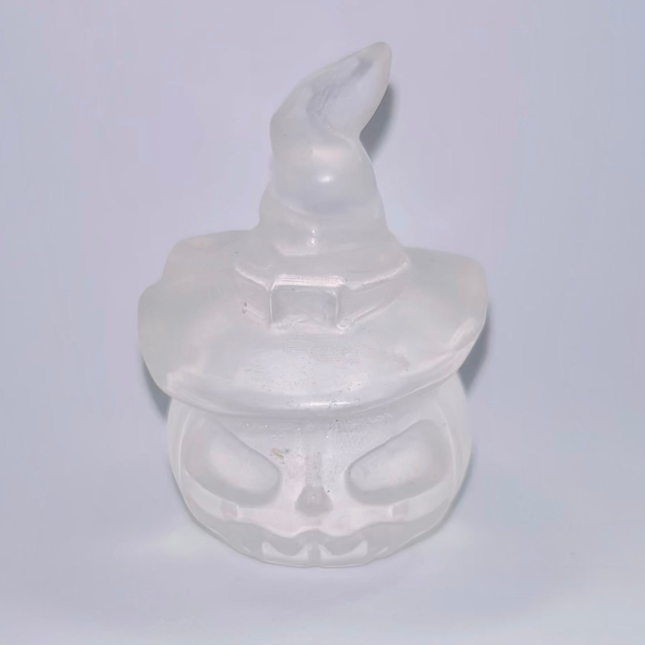 Clear Quartz Pumpkin in Hat