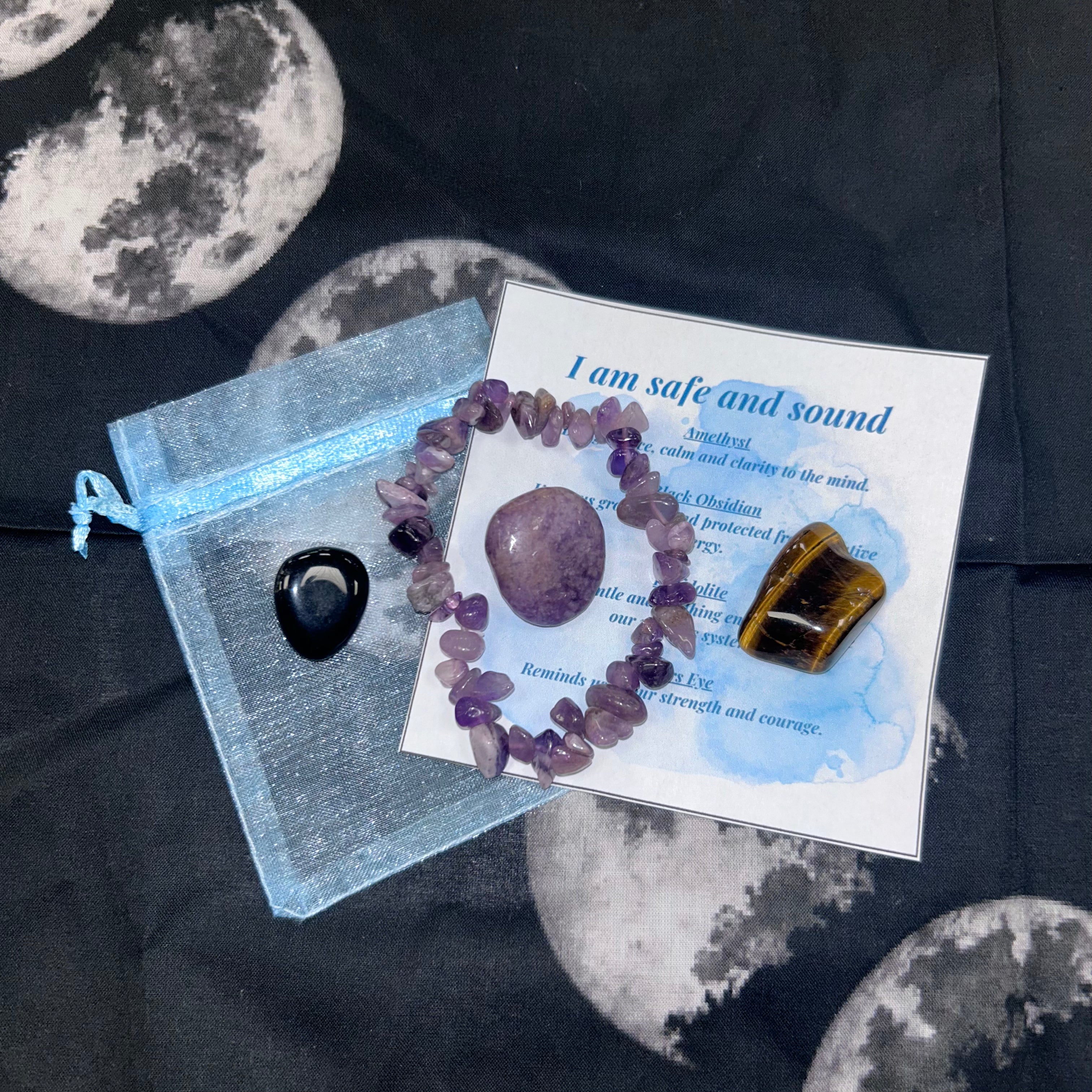 Safe And Sound Bracelet & Crystal Set