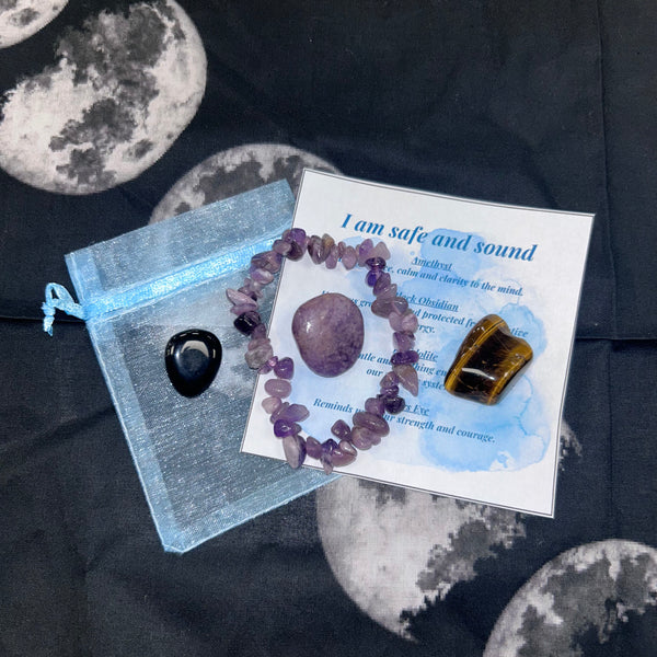 Safe And Sound Bracelet & Crystal Set
