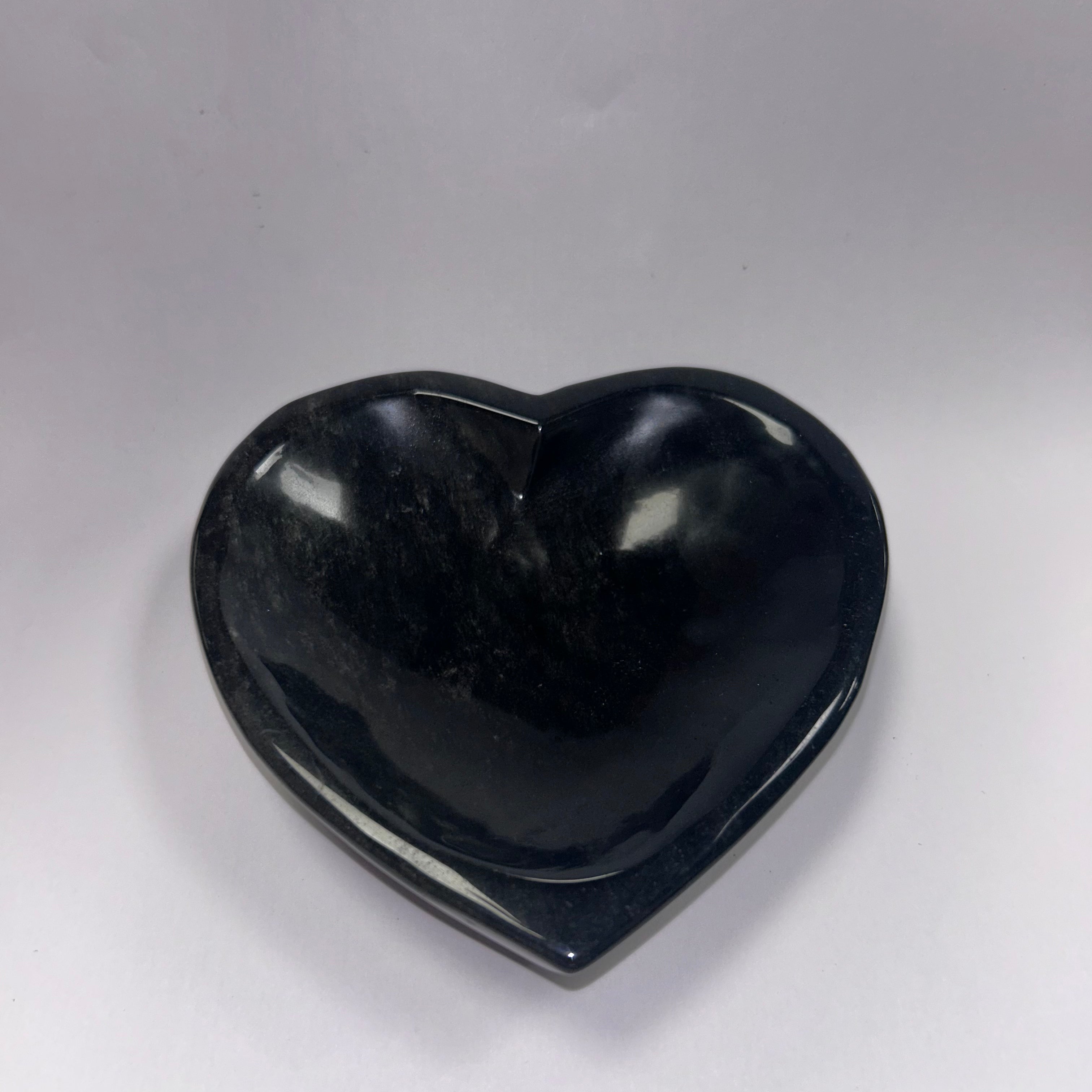 Black Obsidian Bowl - Heart