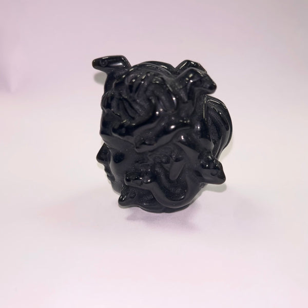 Black Obsidian Medusa