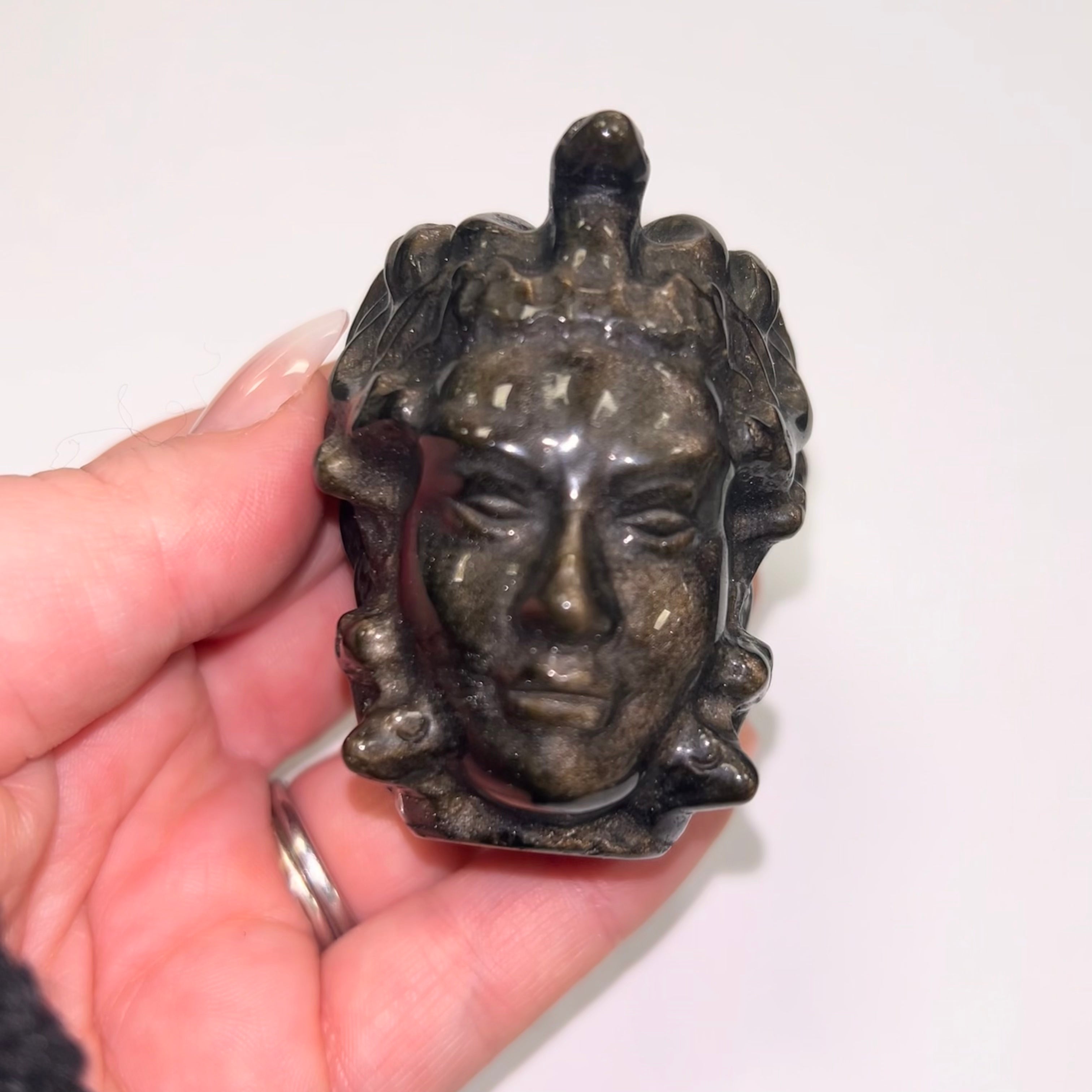 Black Obsidian Medusa