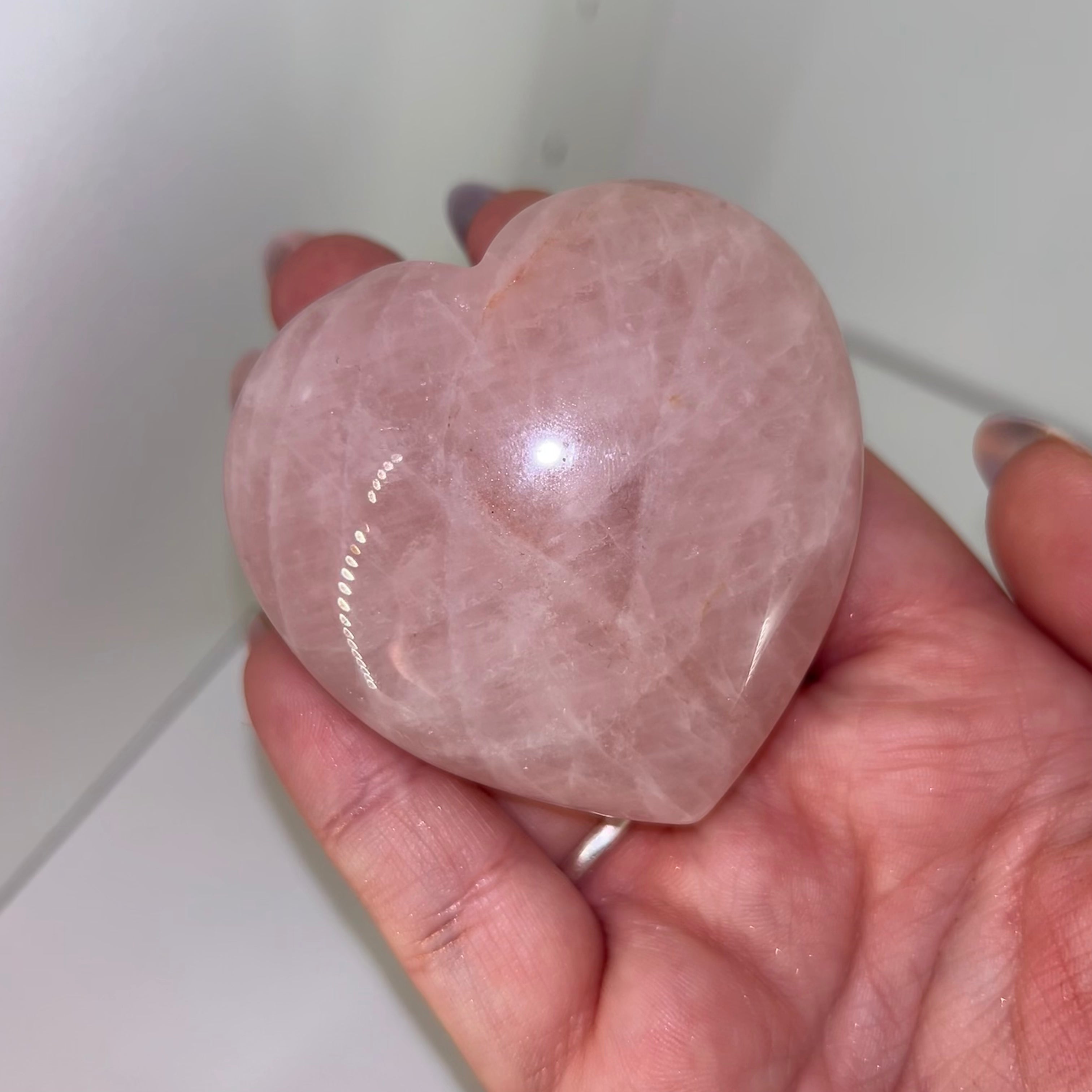Rose Quartz Heart