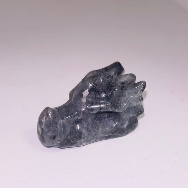 Larvikite Dragon Skull