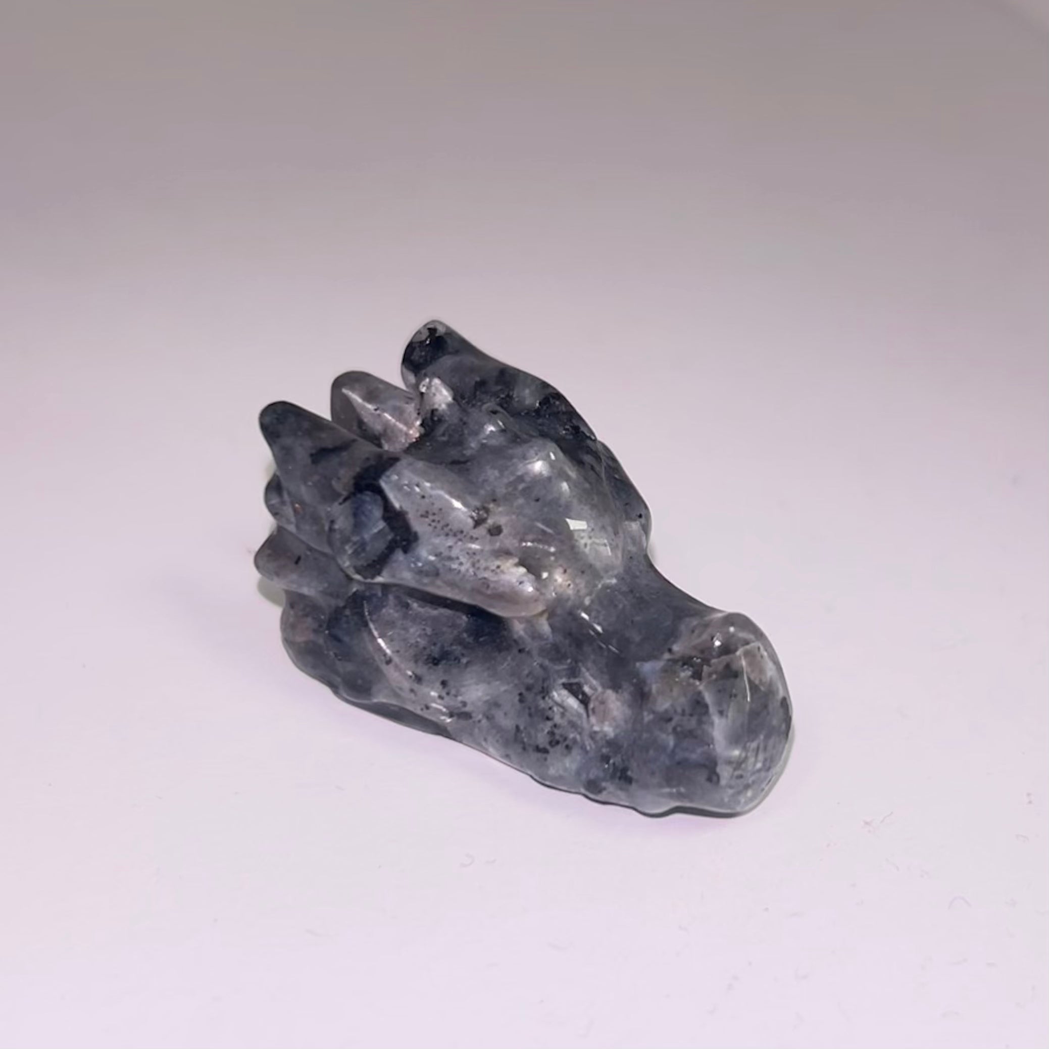 Larvikite Dragon Skull