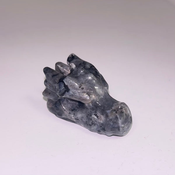 Larvikite Dragon Skull