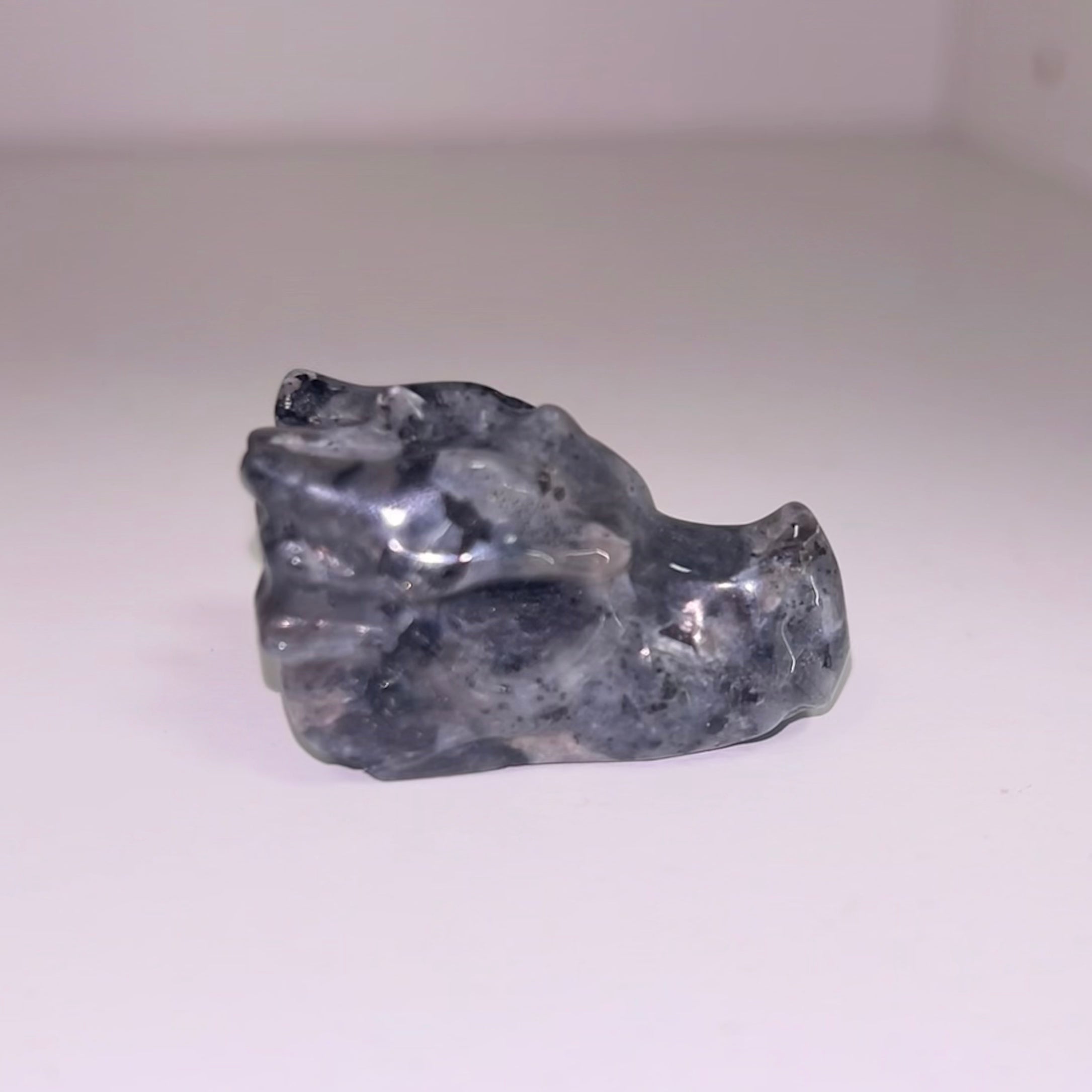 Larvikite Dragon Skull