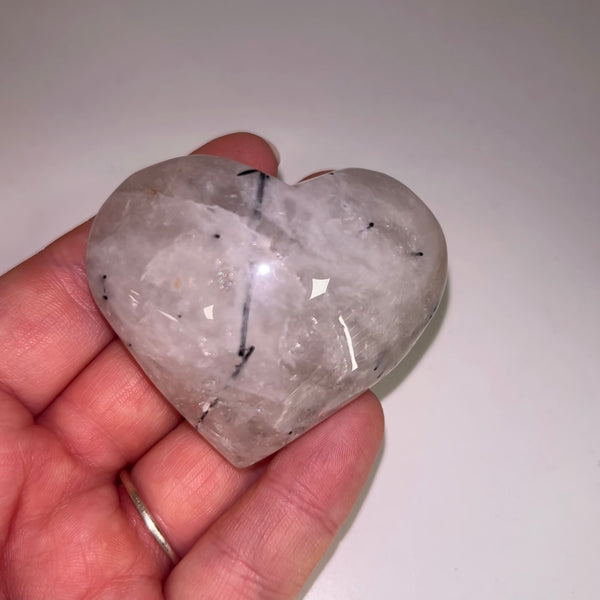 Tourmalinated Quartz Heart