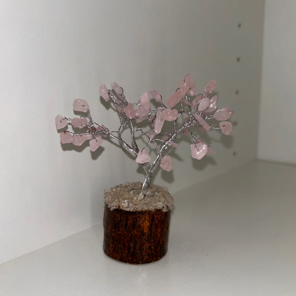 Mini Rose Quartz Gem Tree