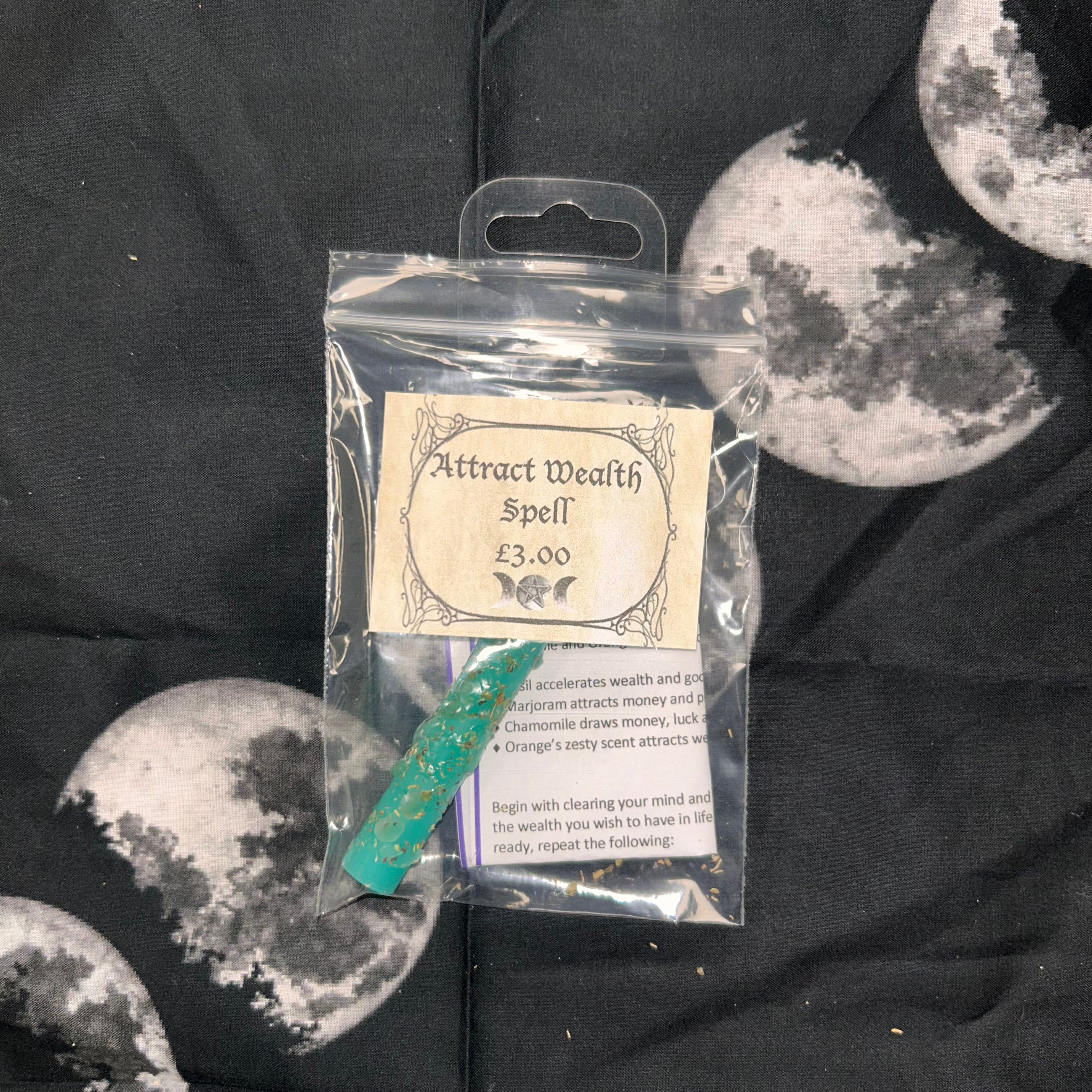 Attract Wealth Spell Candle