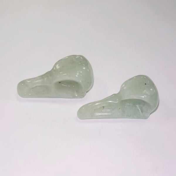 Mini Green Aventurine Bird Skull
