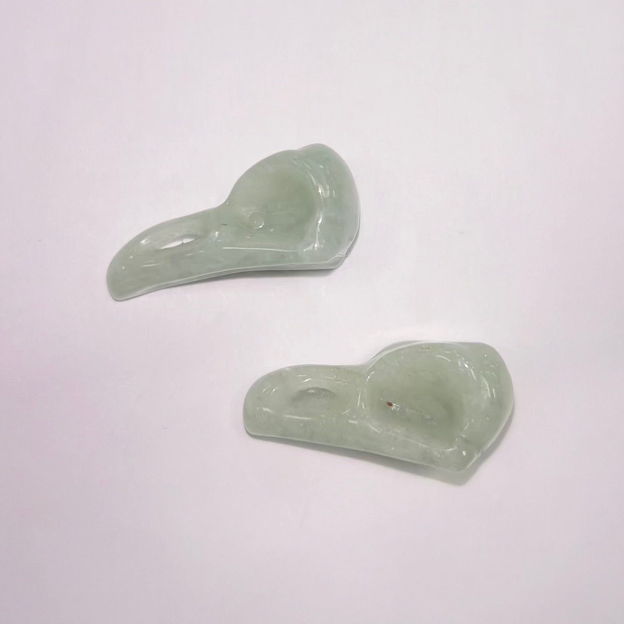 Mini Green Aventurine Bird Skull