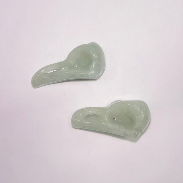 Mini Green Aventurine Bird Skull
