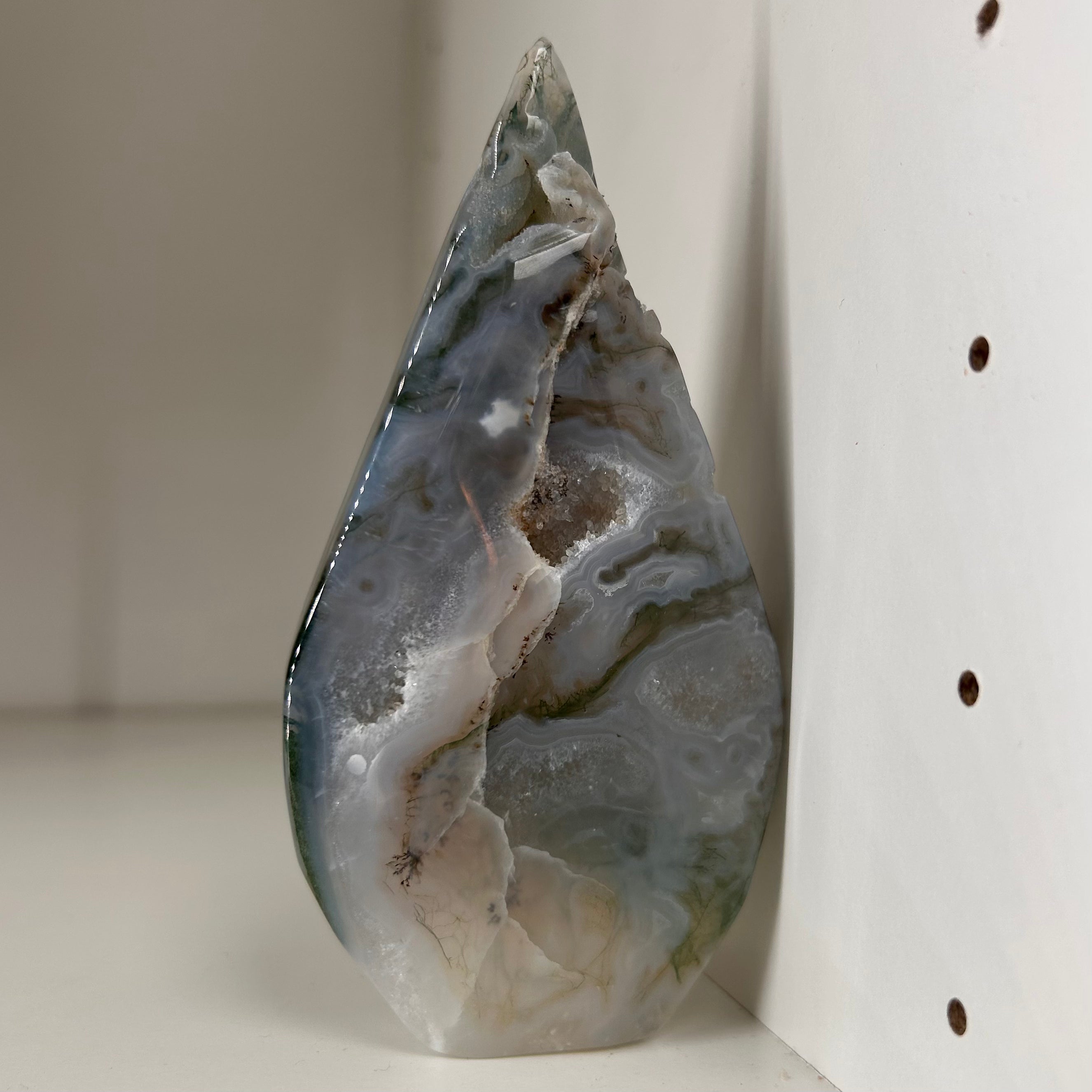 Moss Agate Teardrop