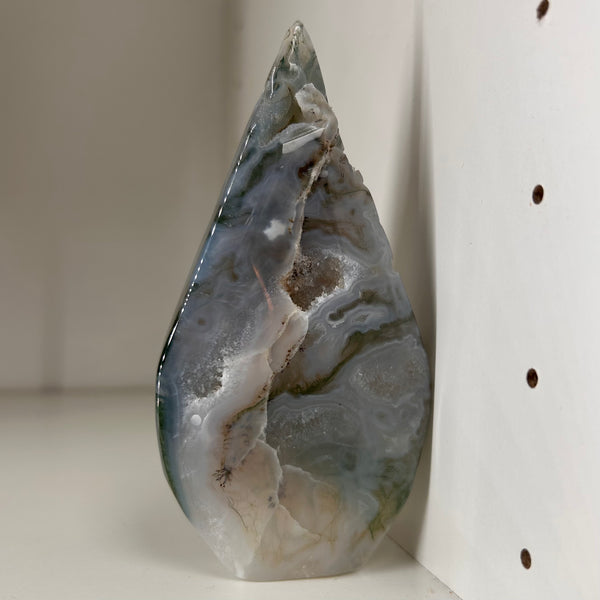 Moss Agate Teardrop
