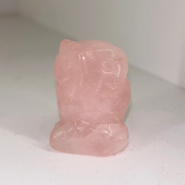 Rose Quartz Owl