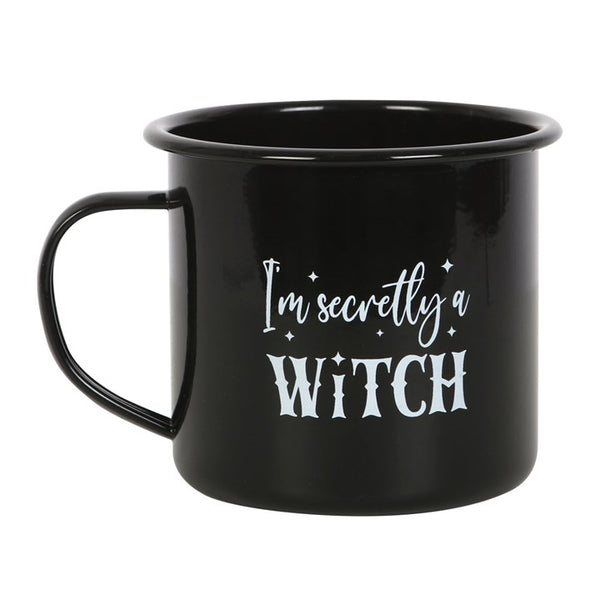 Im Secretly A Witch Enamel Mug