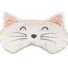 White Cat Satin Sleep Mask