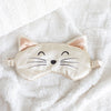 White Cat Satin Sleep Mask