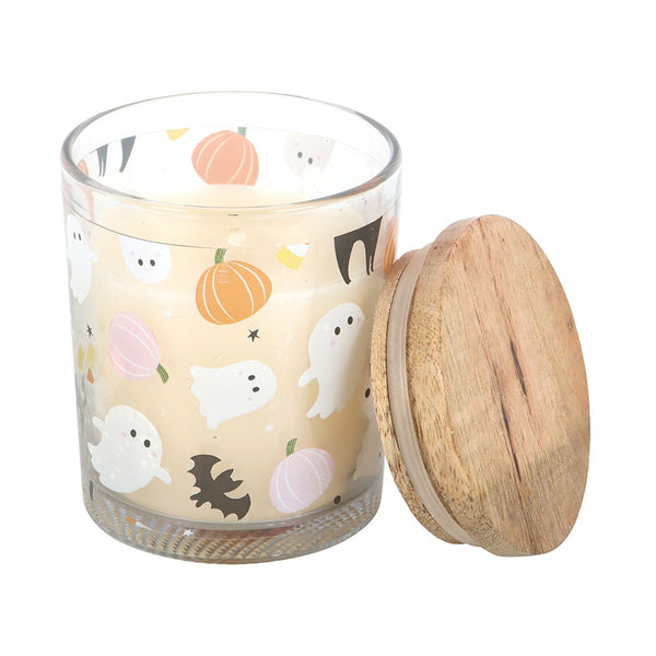Sweet And Spooky Candy Corn Candle