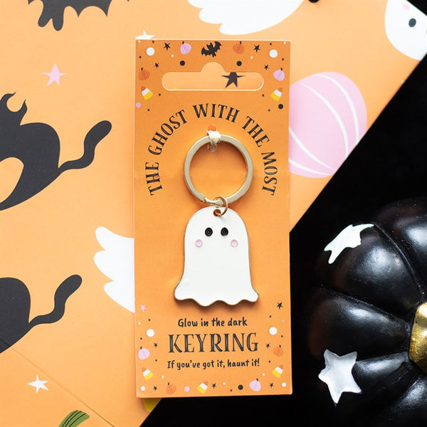 Ghost With The Most Glow In The Dark Keyring