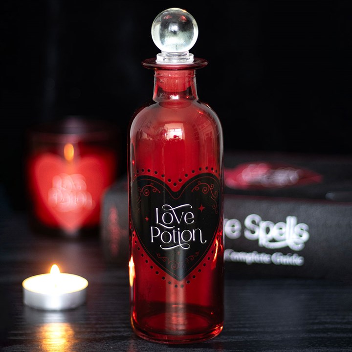 Glass Love Potion Bottle