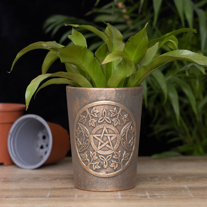 Triple Moon Terracotta Plant Pot