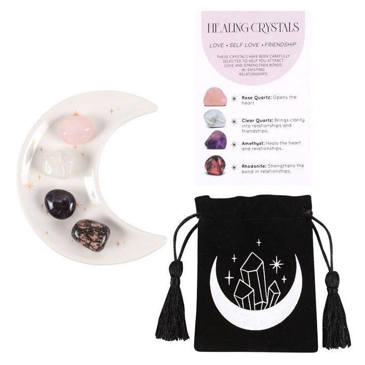 Love Crystal Trinket Dish Gift Set