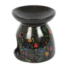 Black Midnight Bloom Print Oil Burner