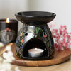 Black Midnight Bloom Print Oil Burner