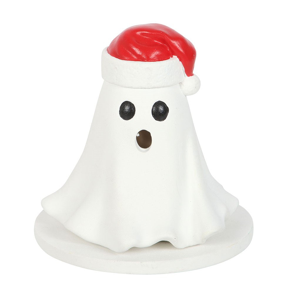 Ghost With Santa Hat Cone Holder