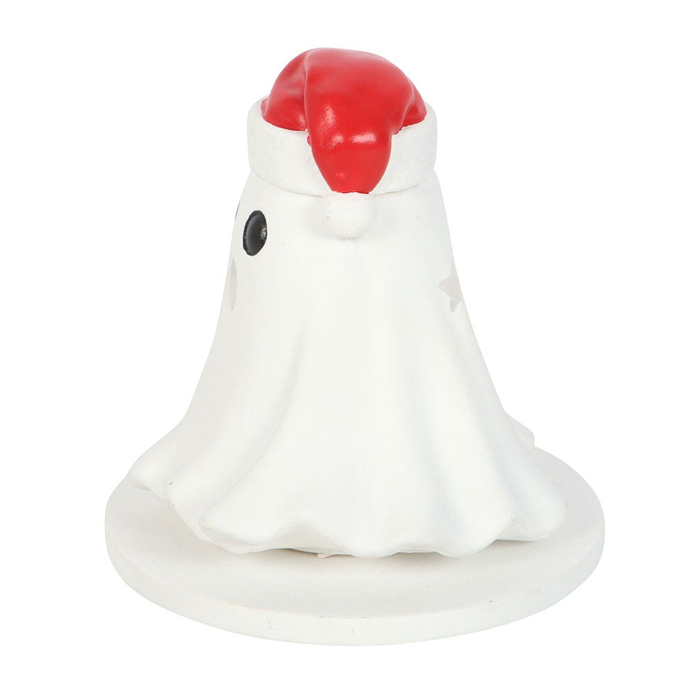 Ghost With Santa Hat Cone Holder