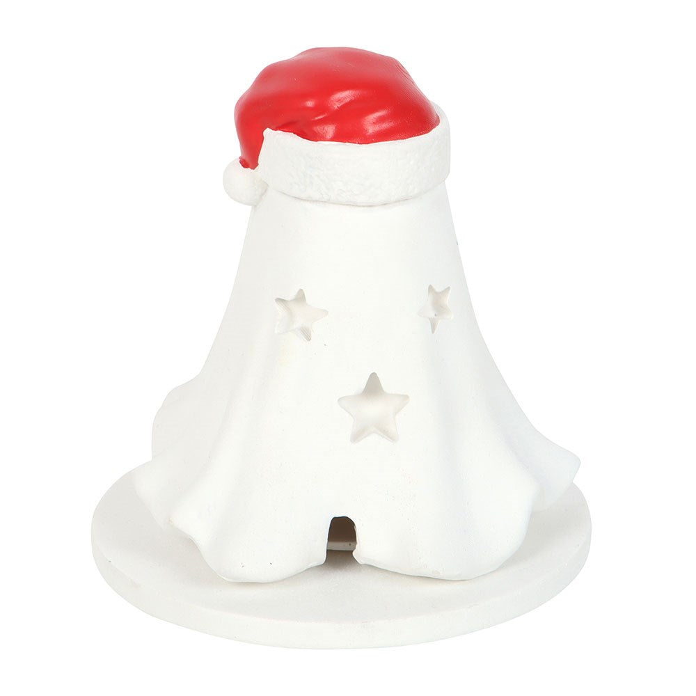 Ghost With Santa Hat Cone Holder