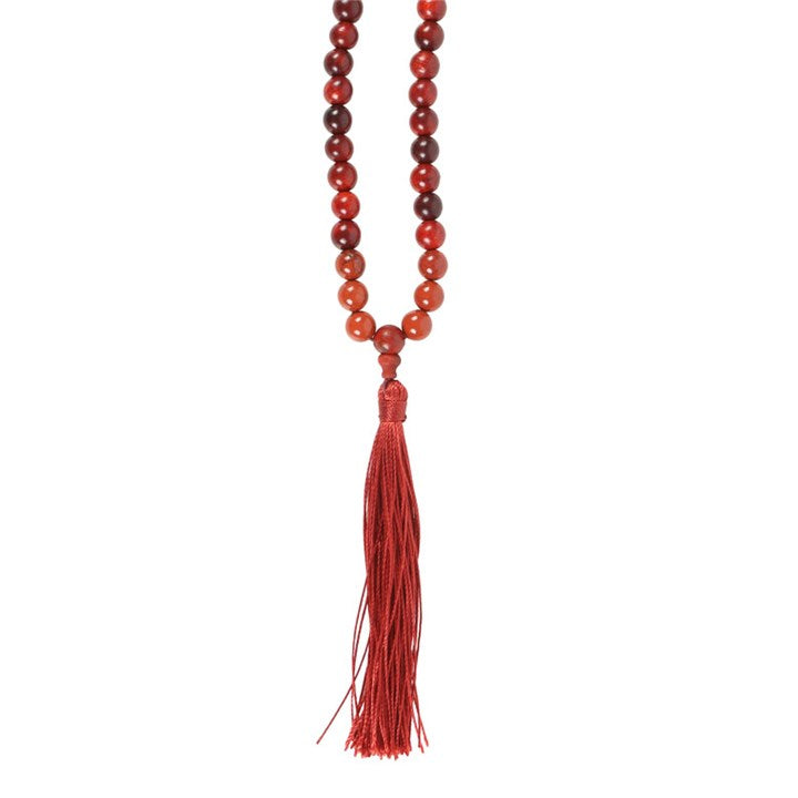 Grounding Rosewood & Red Jasper Mallah