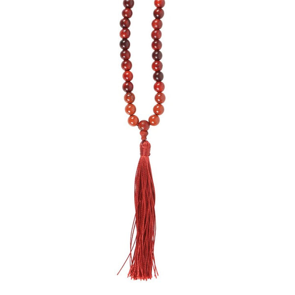 Grounding Rosewood & Red Jasper Mallah
