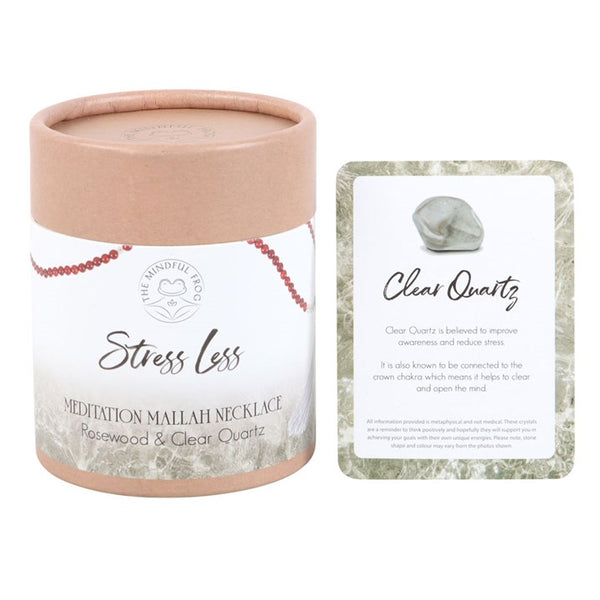 Stress Less Rosewood & Clear QTZ Mallah