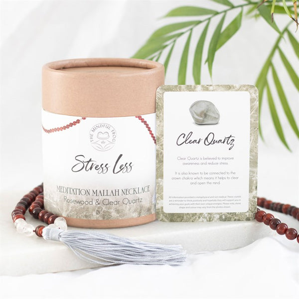 Stress Less Rosewood & Clear QTZ Mallah