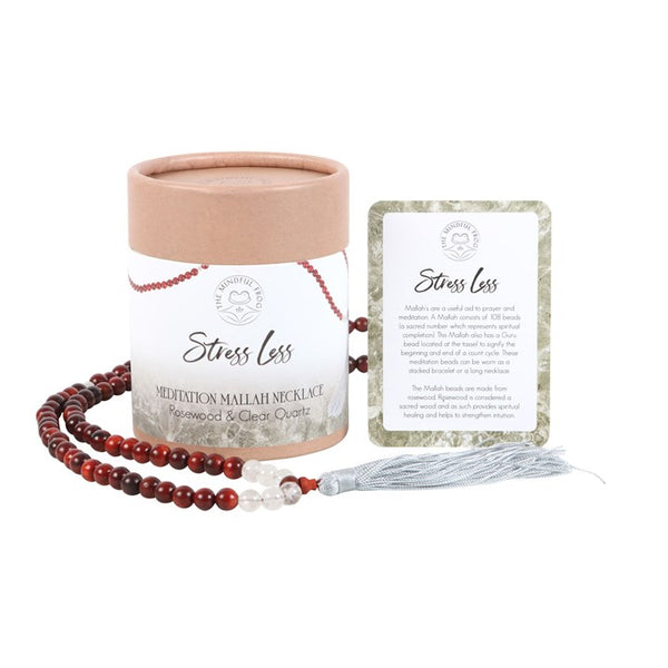 Stress Less Rosewood & Clear QTZ Mallah