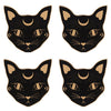 Mystic Mog Cat Face Coaster Set