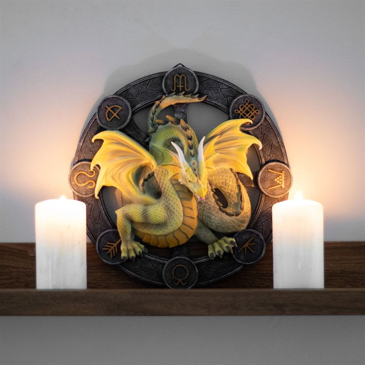 Mabon Dragon Resin Wall Plaque
