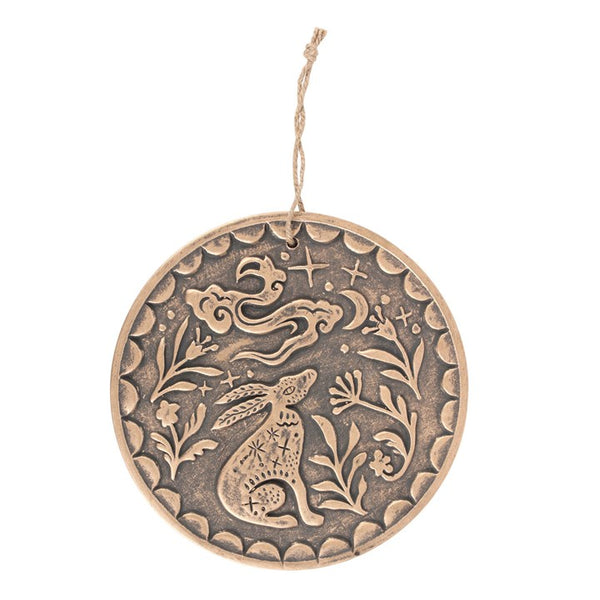 Bronze Terracotta Hare Plaque