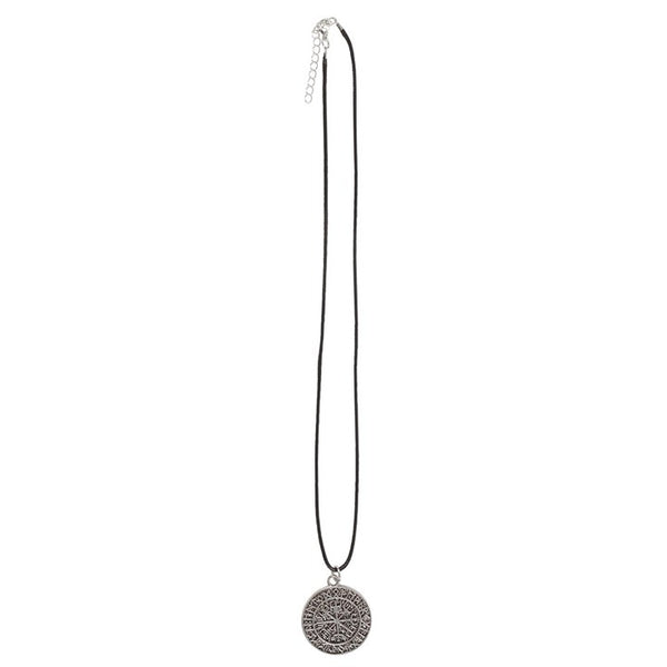 Vegvisir Viking Compass Cord Necklace