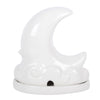 White Pastel Skies Moon Incense Cone Holder