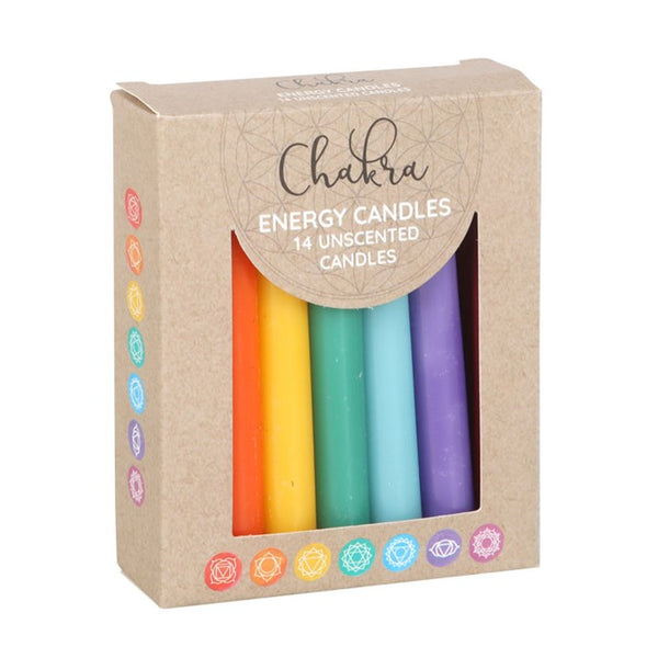 Pack of 14 Chakra Energy Candles