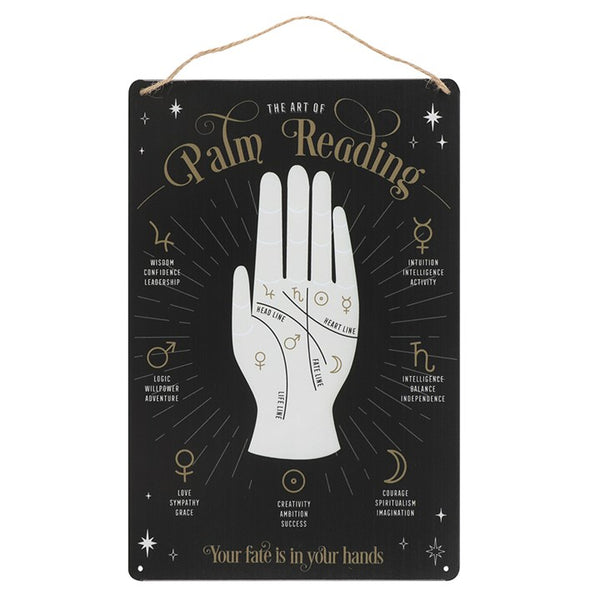 Palm Reading Hanging Sign