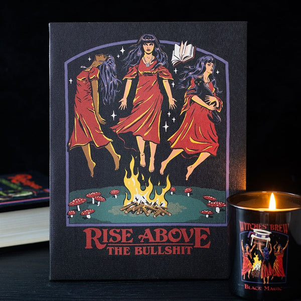 Rise Above The Bullshit Canvas Plaque