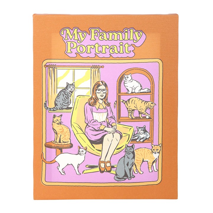 My Family Portrait Canvas Plaque